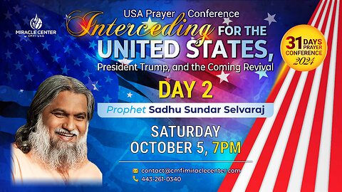 31 Days USA Prayer Conference: Day 2 // Prophet Sadhu Sundar Selvaraj