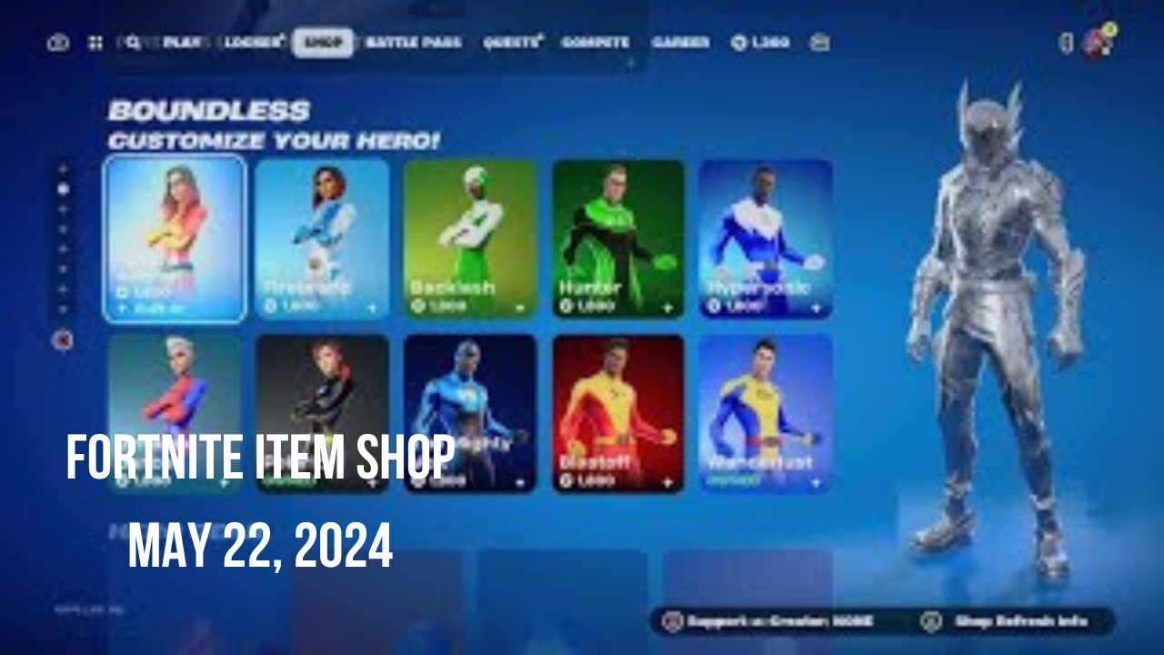 Fortnite Item Shop|May 22, 2024