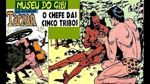 TARZAN FORMATINHO 50 B O CHEFE DAS CINCO TRIBOS quadrinhos gibi comics ebal aventura