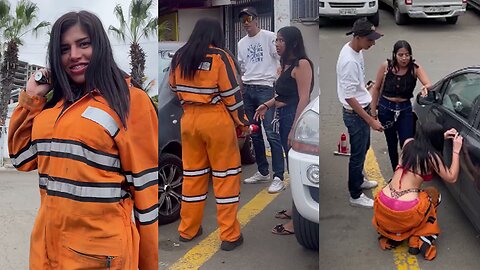 Mechanic does her thing and girlfriend gets angry😱👇