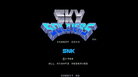 Sky Soldiers Arcade Game, SNK 1988, longplay