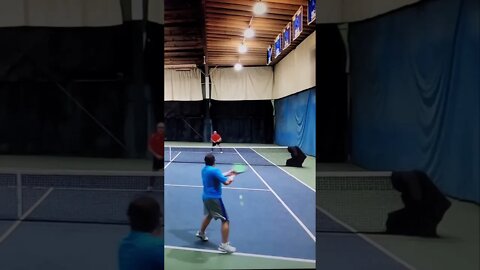 Net defense Tennis. Make them play another ball