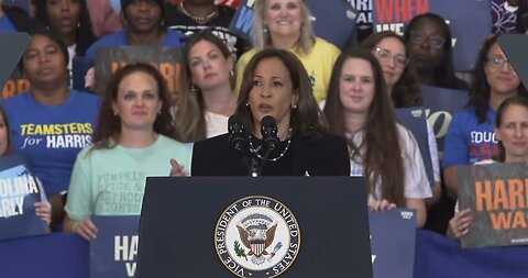 Kamala: NOTHING IN THE WORLD STANDS MY WAY! Raleigh NC rally