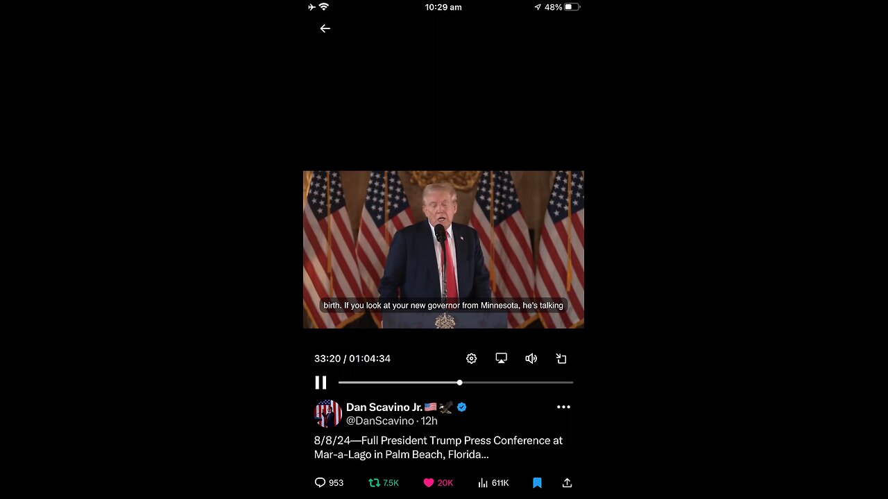 Trump speech 08/08/2024 part 2 about abortions up to birth and after baby being born