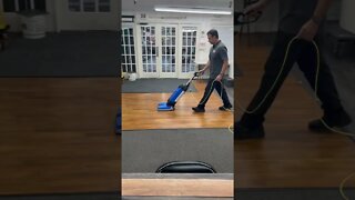 Cleaning LVT During Class at the Academy