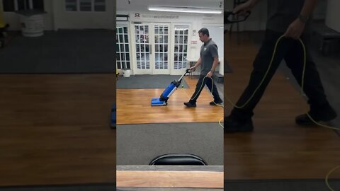 Cleaning LVT During Class at the Academy