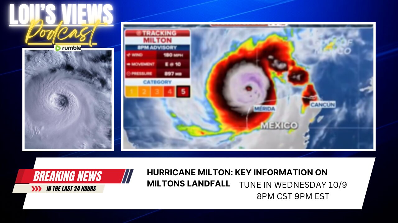 #136 - Hurricane Milton Updates, Kamala Sabotages Herself
