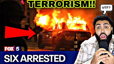 Antifa Goes full TERRORIST mode in "PEACEFUL" protest..Woman BLAMES MAGA for this!