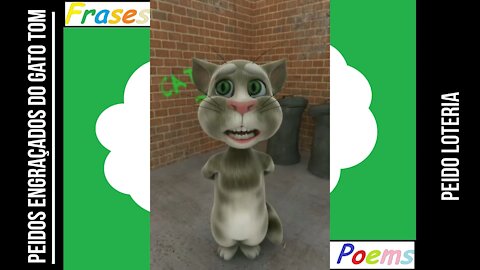 Peidos engraçados do gato tom: Peido loteria, se você acertar... [Frases e Poemas]