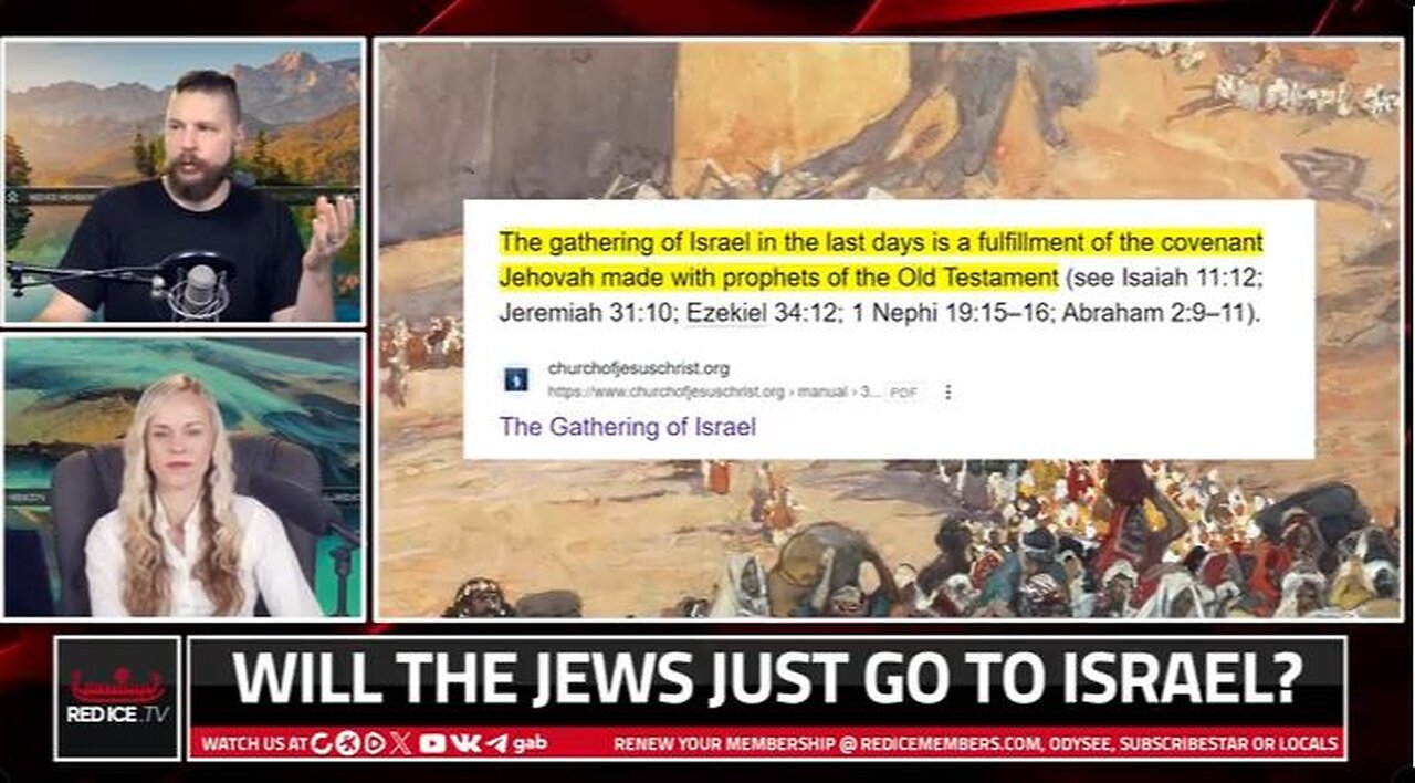 'The Gathering Of Israel' Is Going According To Plan - RedIceTV