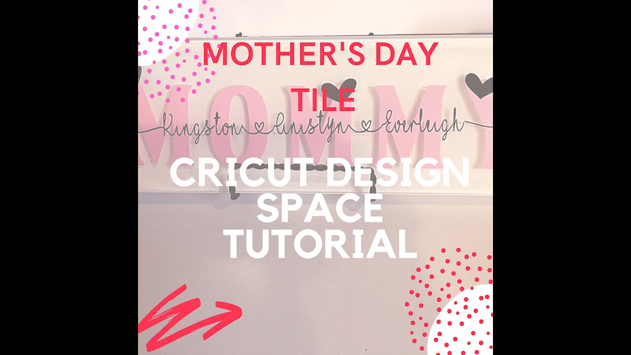 DIY Mother's Day Tile and Tshirt Cricut Design Space Tutorial