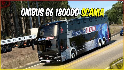 ONIBUS G6 1800DD SCANIA CHASSI 6X2 EURO TRUCK SIMULATOR 2 1.46