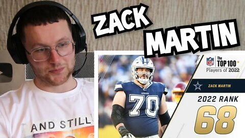 Rugby Player Reacts to ZACK MARTIN (Dallas Cowboys, OG) #68 NFL Top 100 Players in 2022