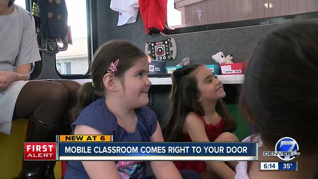 Classroom on wheels brings pre-school education to kids in Federal Heights mobile home park