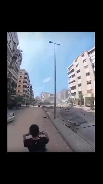 AFTERMATH OF THE ISRAELI AIRSTRIKES ON THE SAINT THERESE AREA, A SOUTHERN SUBURB OF BEIRUT