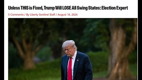 BREAKING: UNLESS THIS IS FIXED NOW TRUMP WILL LOSE ALL SWING STATES!!