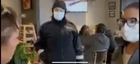 Mask Nazis try to shut down a restaurant