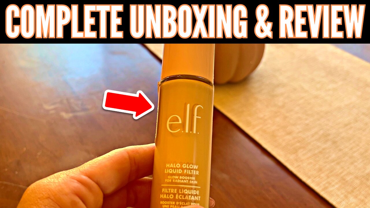 e.l.f. Halo Glow Liquid Filter, Complexion Booster (Complete Demo & Review)