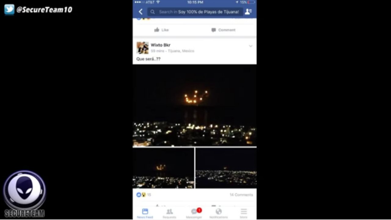 MASS Sighting Of Strange UFO Light Swarm Off Pacific Coast!