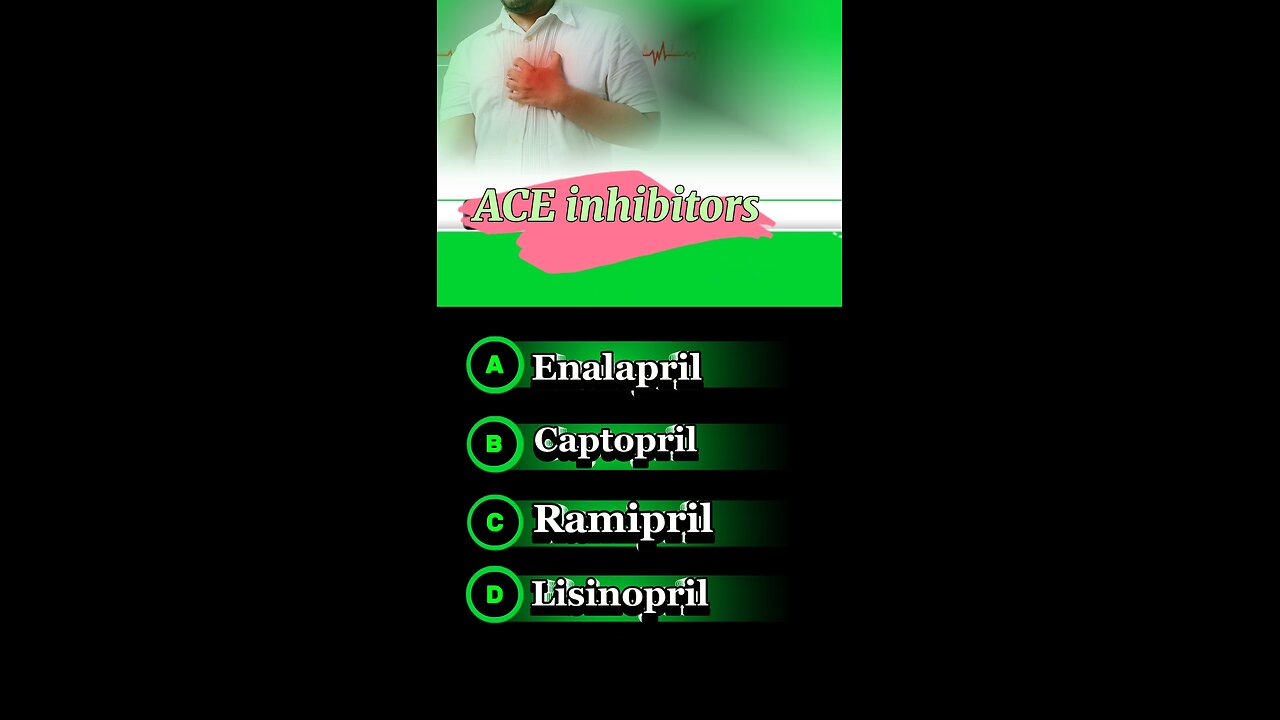 ACE inhibitors drugs Question answers mcqs #ACE #medication #medicine #drugs #pharmacology #pharma