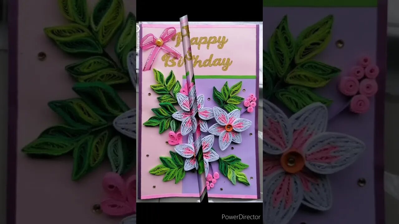 🌼 Beautiful 3D Paper Quilling Cards | ත්රිමාණ පේපර් කුවිලින් සුභ පැතුම් පත් 🌼@chcreation moratuwa