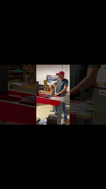 Mechanic Co-workers pair off at the Slot Car Drags