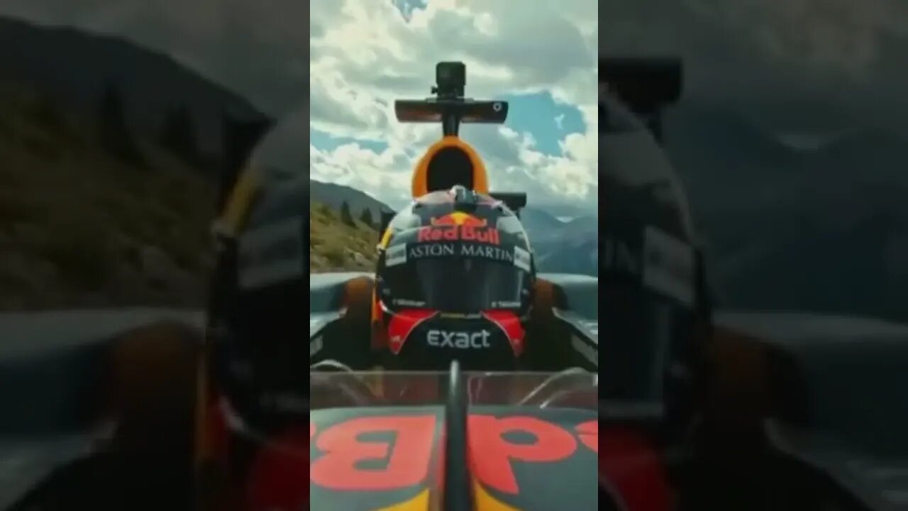 Red doing crazy stunts with f1 cars! #redbull #redbullracing #f1