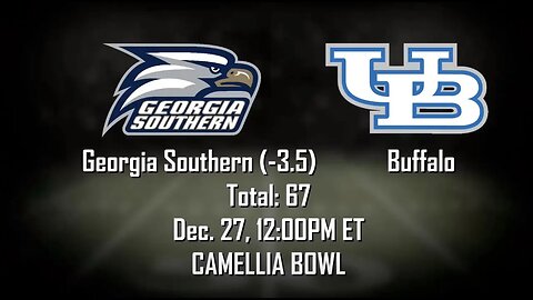 Georgia Southern vs Buffalo Prediction and Picks | Camellia Bowl Betting Advice | Dec 27