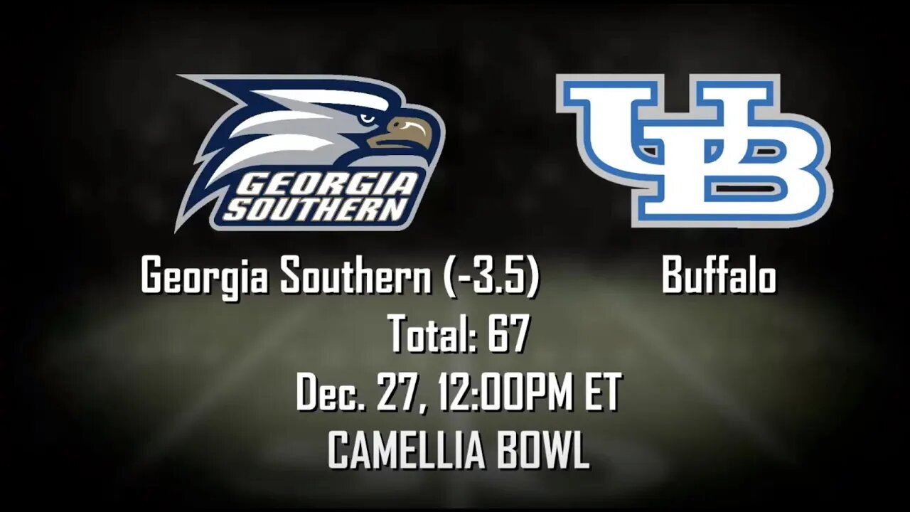 Georgia Southern vs Buffalo Prediction and Picks | Camellia Bowl Betting Advice | Dec 27