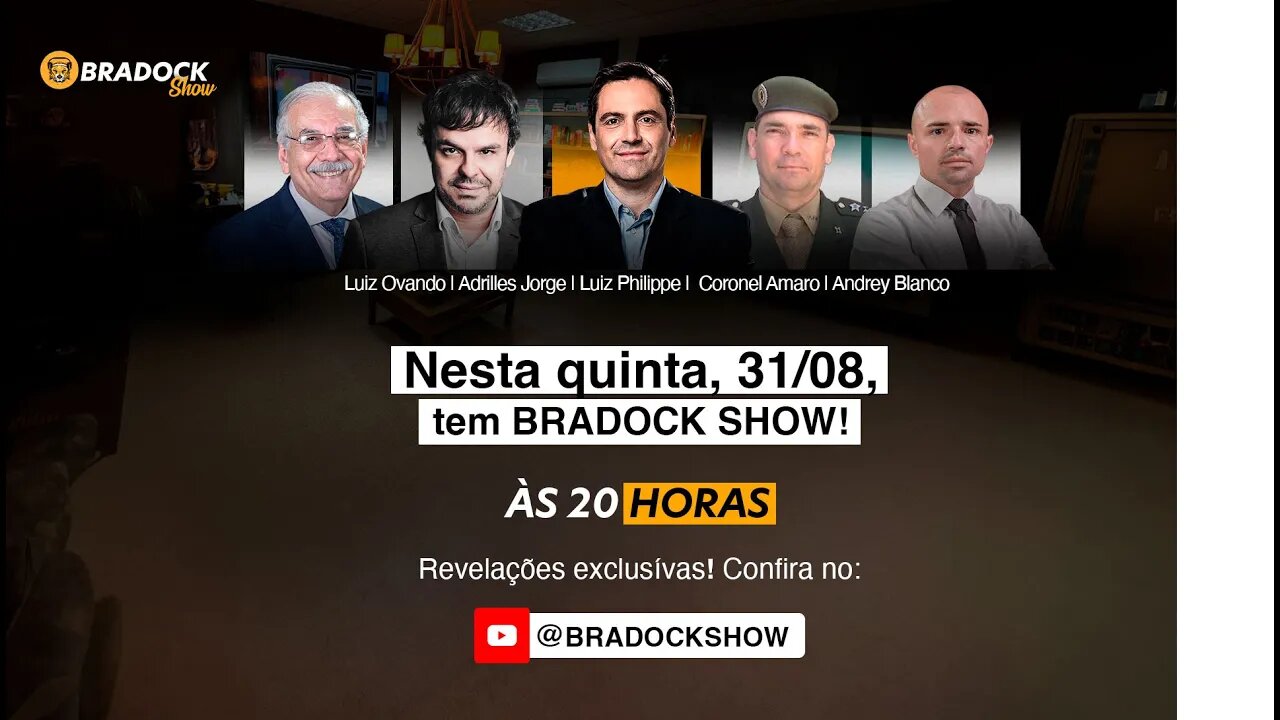 Bradock Show - 31/08/23 - Luiz Philippe, Adrilles, Cel Amaro, Luiz Ovando, Andrey Blanco e Caio A.