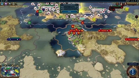 Benchmark: SAPPHIRE Nitro+ Radeon RX 5700 XT + Ryzen 7 3700X - Sid Meiers Civilization VI 1080p AI