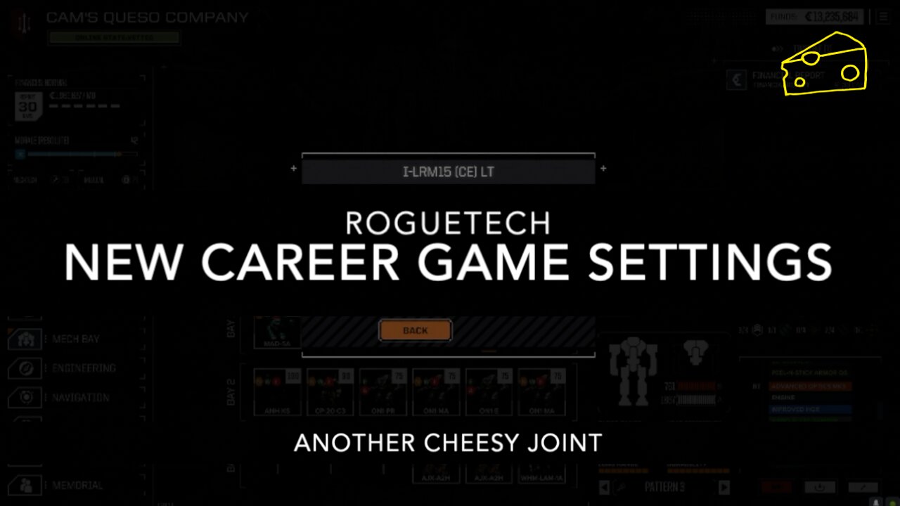 Roguetech New Career Settings