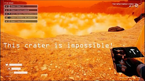 This crater is impossible! - Planet Crafter Hardcore