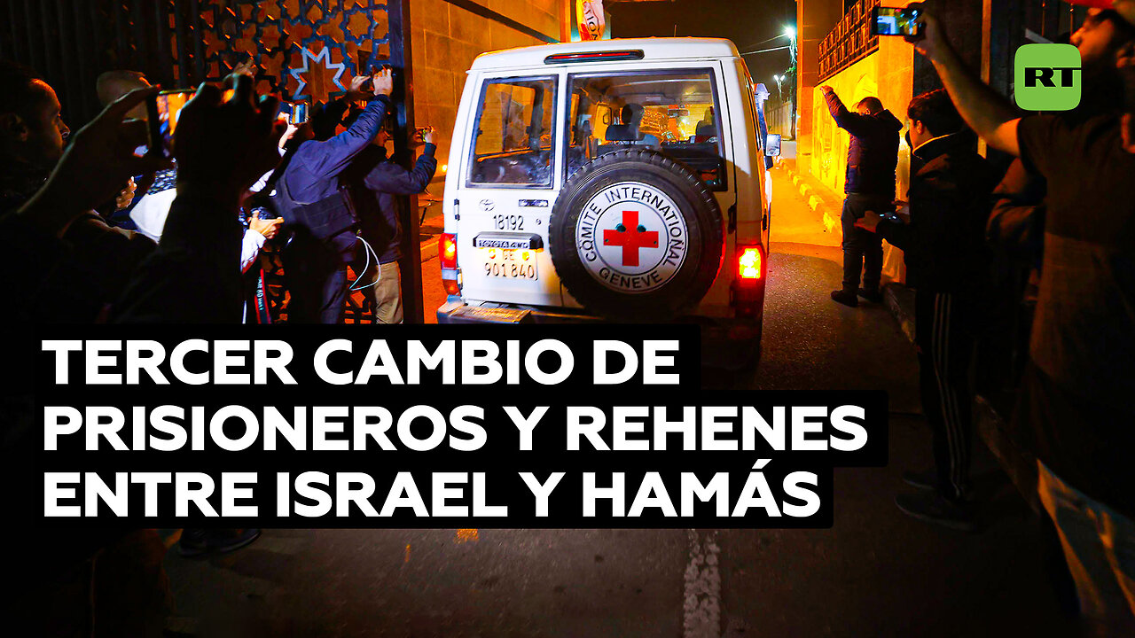 Israel y Hamás realizan el tercer canje de rehenes y prisioneros
