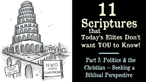 POLITICS AND THE CHRISTIAN--Seeking a Biblical Perspective