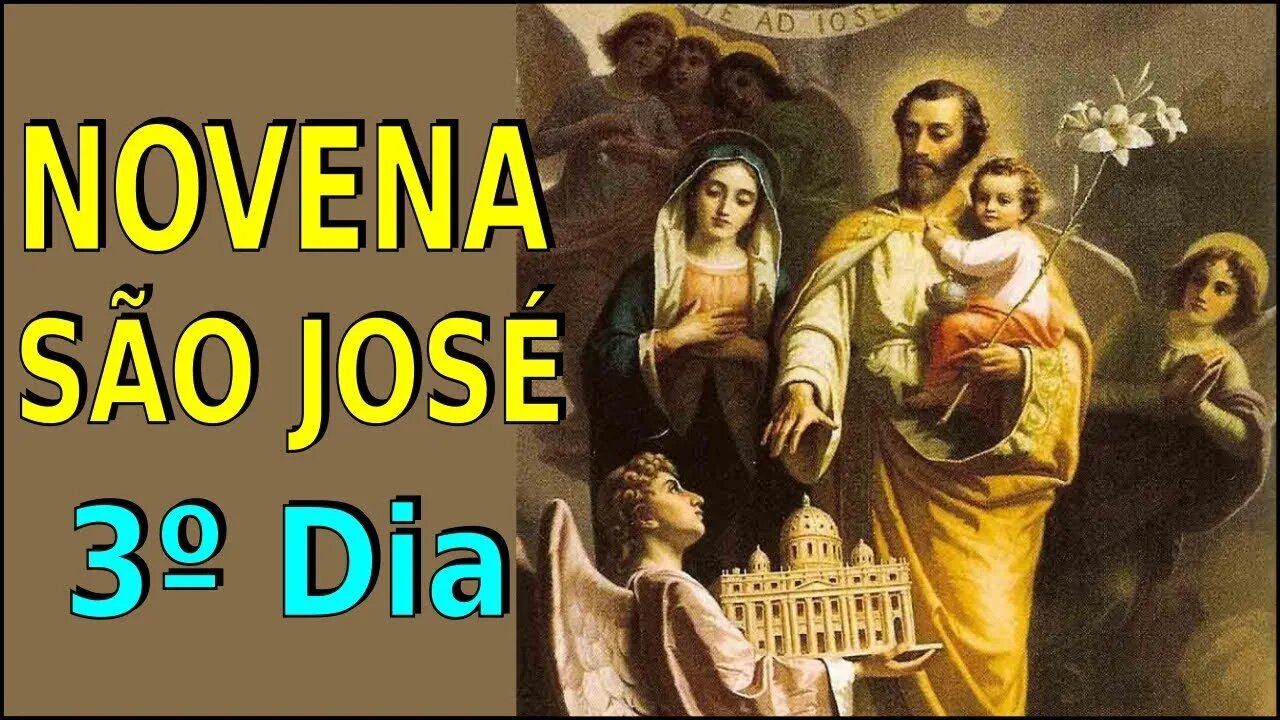 3º DIA NOVENA DE SÃO JOSÉ