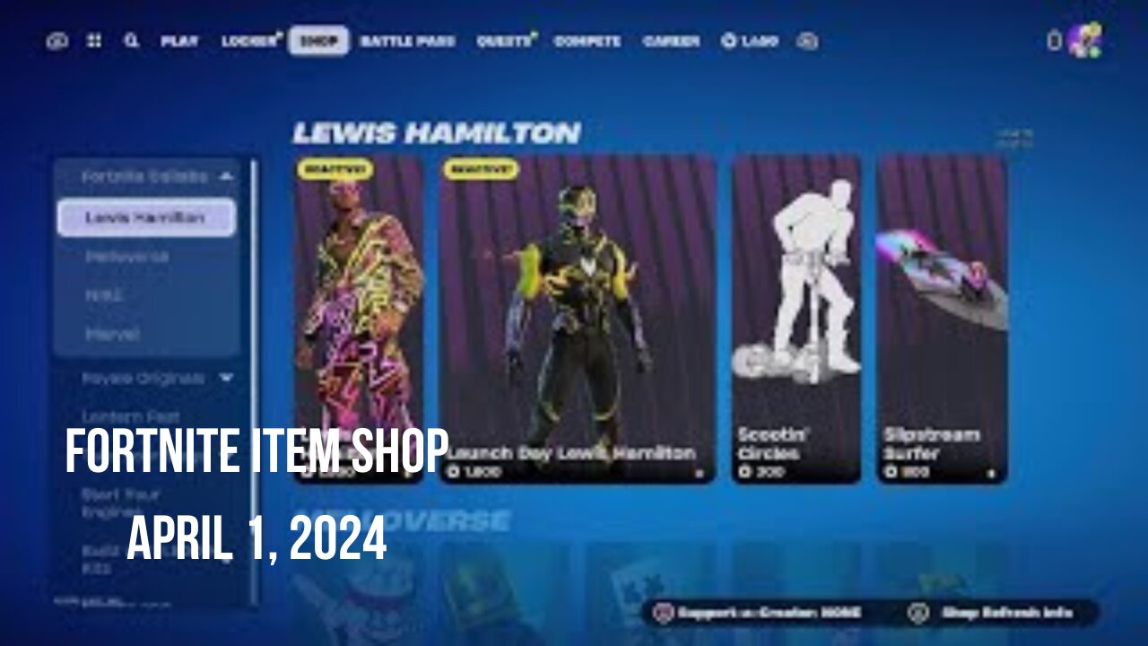 Fortnite Item Shop|April 1, 2024