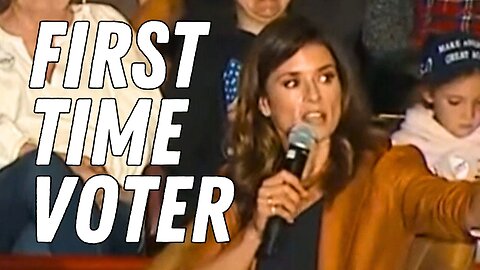 WATCH: Danica Patrick Shares She's a First Time Voter with JD Vance