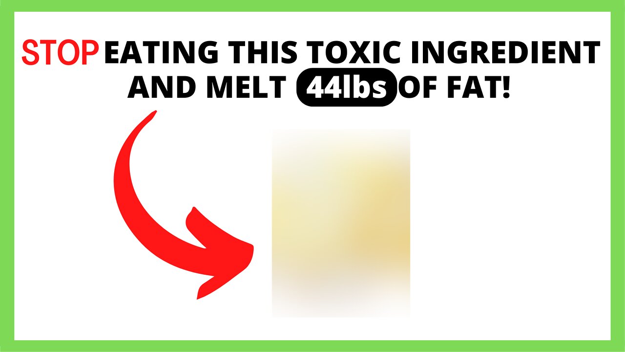 This toxic ingredient causes your metabolism!