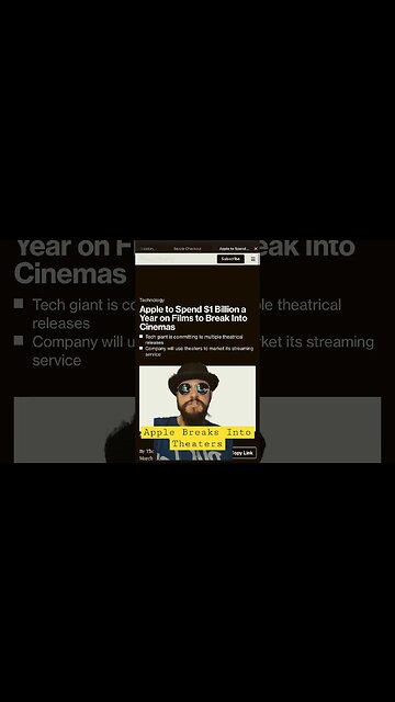 Apple To Spend A BILLION Dollars Sending Content To Theaters! #shorts