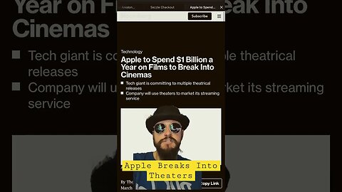 Apple To Spend A BILLION Dollars Sending Content To Theaters! #shorts