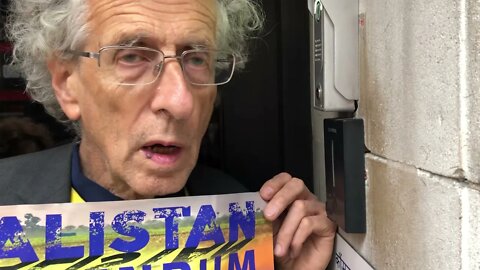 Piers Corbyn @ Indian HC London Supporting Khalistan Referendum