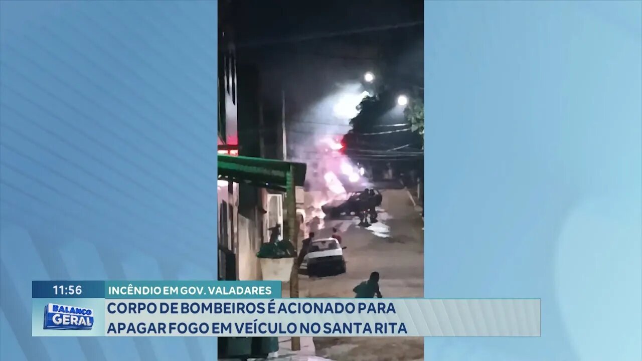 Incêndio em GV: Corpo de Bombeiros é Acionado para Apagar Fogo em Veículo no Santa Rita.