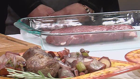 Pork tenderloin with cherry glaze recipe (12/20/16)