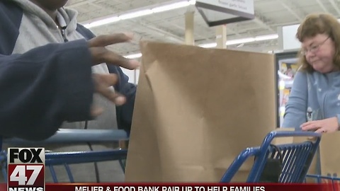 Meijer, food bank pair up to help families