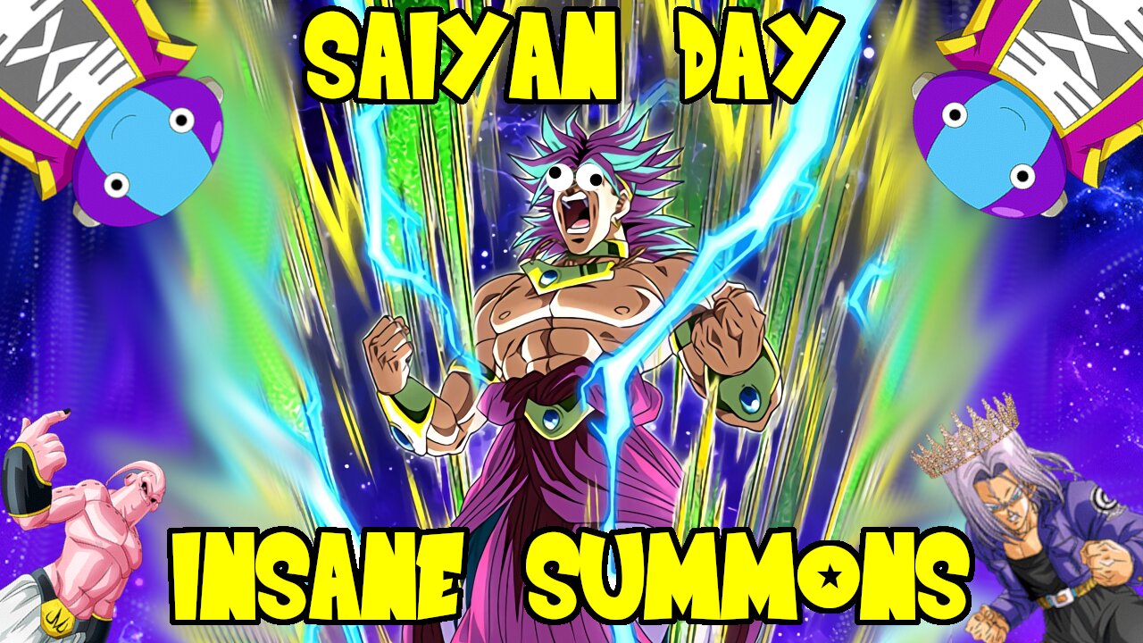 INSANE SAIYAN DAY SUMMONS!!! (INT Broly Banner)