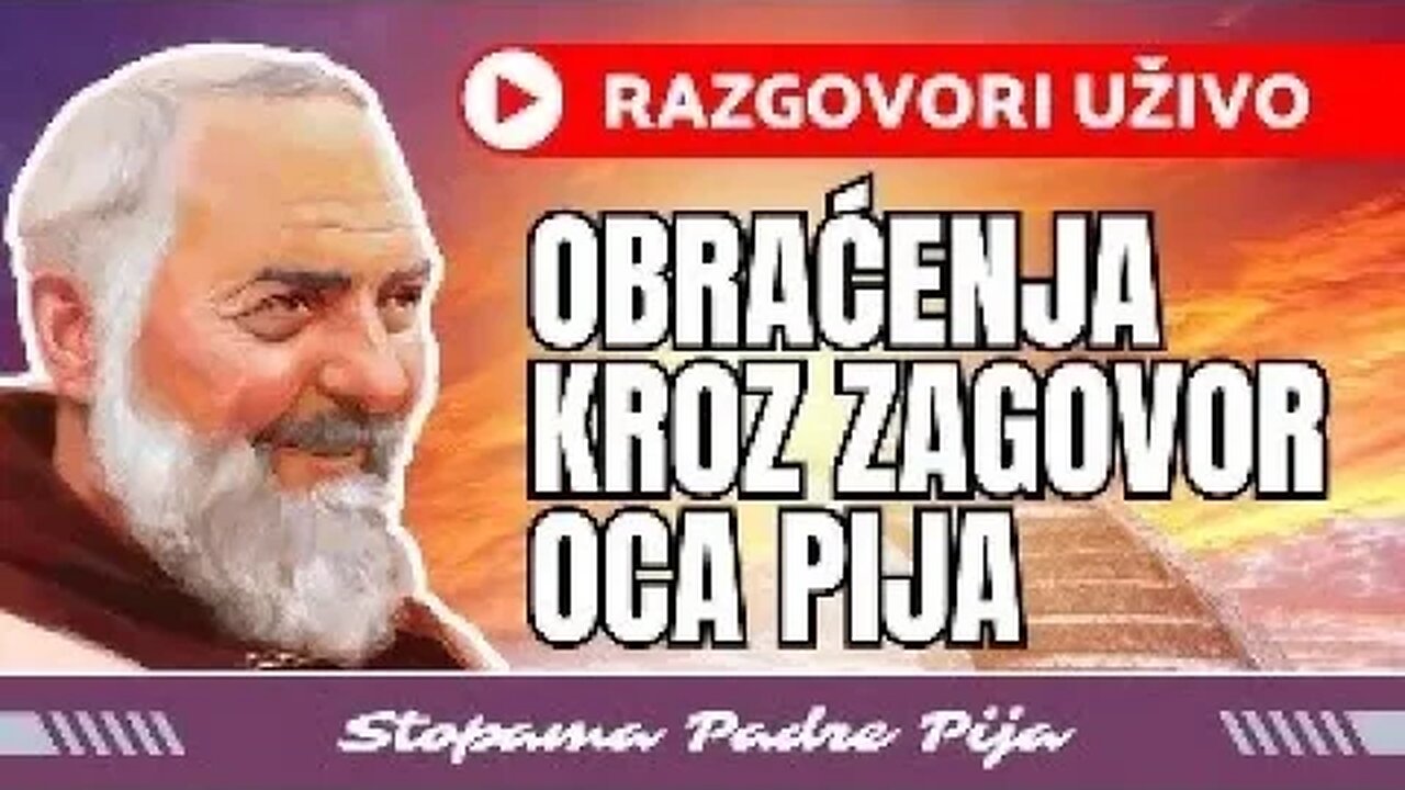 Razgovori uživo: Obraćenja kroz zagovor oca Pija