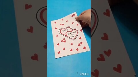 DIY Birthday card design #birthdaycard #birthdaycarddesign #viral #shorts #shortvideo #ytshorts
