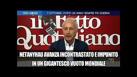Travaglio in tv sul 7 ottobre 2023,sul governo del sionista Netanyahu,la situazione sulla guerra in Ucraina e in Medio Oriente TUTTI I POLITICI SONO GLI SCHIAVI E I CAMERIERI DEI BANCHIERI LORO PADRONI,MERDALIA💩UN PAESE DI MERDA