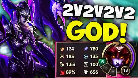 I Made Shyvana's E CRIT in 2v2v2v2!! League Of Legends Gameplay